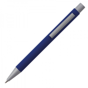 Logo trade promotional gifts image of: Metal ballpen soft touch ABU DHABI