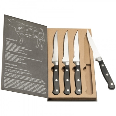 Logo trade promotional merchandise picture of: Steak knife set LONDON