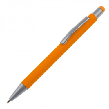 Logo trade promotional gift photo of: Metal ballpen touch pen soft touch SALT LAKE CITY