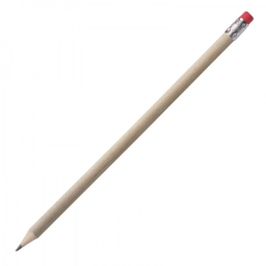 Logotrade advertising products photo of: Pencil with eraser HICKORY