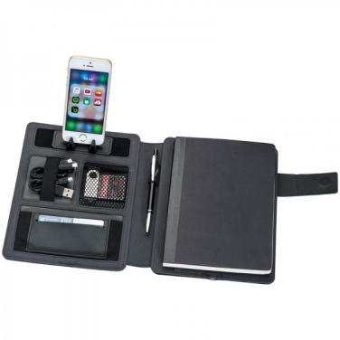 Logo trade promotional gifts image of: Power bank folder Leno