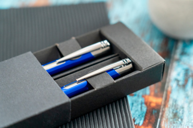 Logo trade advertising products picture of: Metal writing set CLAREMONT