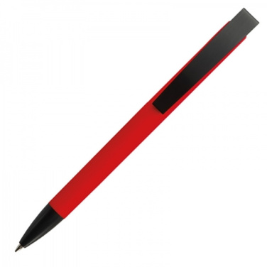 Logotrade promotional products photo of: Metal ballpen soft touch BRESCIA