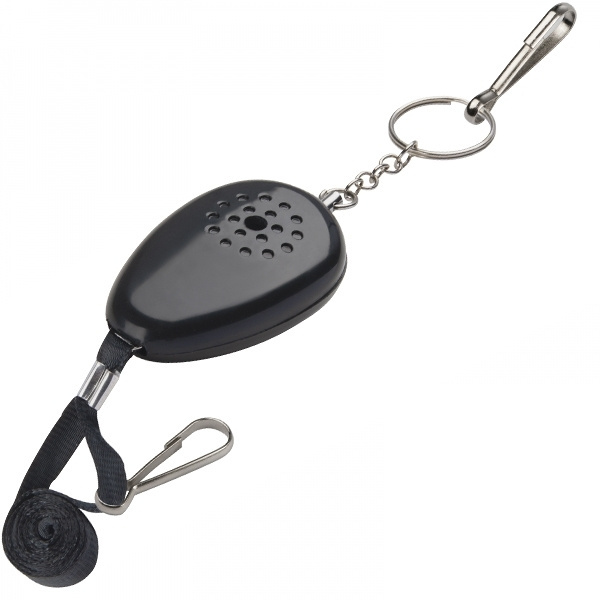 Logo trade corporate gifts image of: Keyring with alarm function OVADA