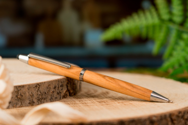 Logotrade corporate gifts photo of: Wooden ballpen with touch function ERFURT