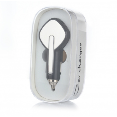 Logo trade promotional gift photo of: Dual USB Car Charger