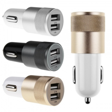 Logo trade promotional items picture of: Metal car charger