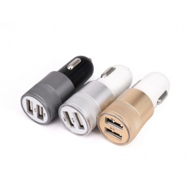 Logo trade corporate gift photo of: Metal car charger