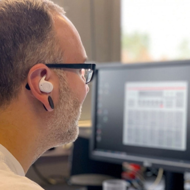 Logo trade corporate gifts image of: In-ear headphones WARSAW