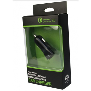 Logo trade promotional product photo of: Car charger (Qualcomm Quick Charge 3.0)