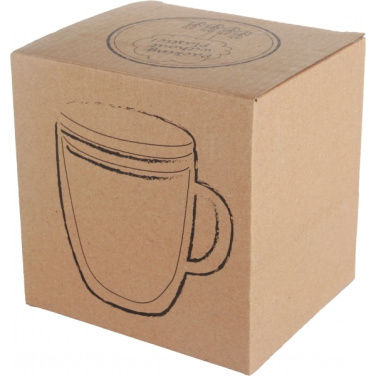 Logo trade promotional products picture of: Double-walled glass cup GERTHE 350 ml