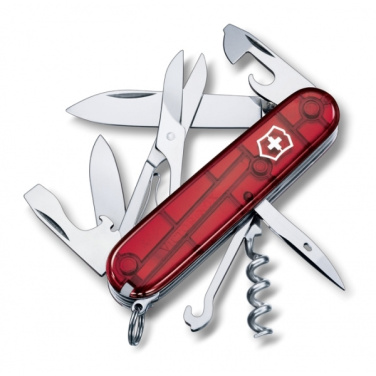 Logotrade promotional giveaways photo of: Pocket knife Climber transparent Victorinox
