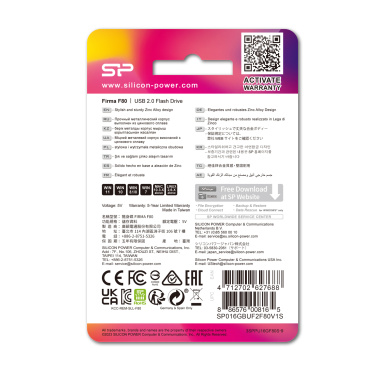 Logo trade promotional gift photo of: Pendrive silicon power F80 2.0