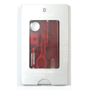 Logotrade promotional item image of: Multitool SwissCard Nailcare Victorinox