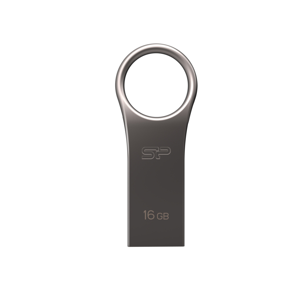 Logotrade promotional merchandise picture of: Pendrive 3.0 Silicon Power JEWEL J80 TITANIUM 16GB