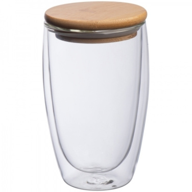 Logo trade corporate gifts image of: Double-walled glass ZAKOPANE 500 ml