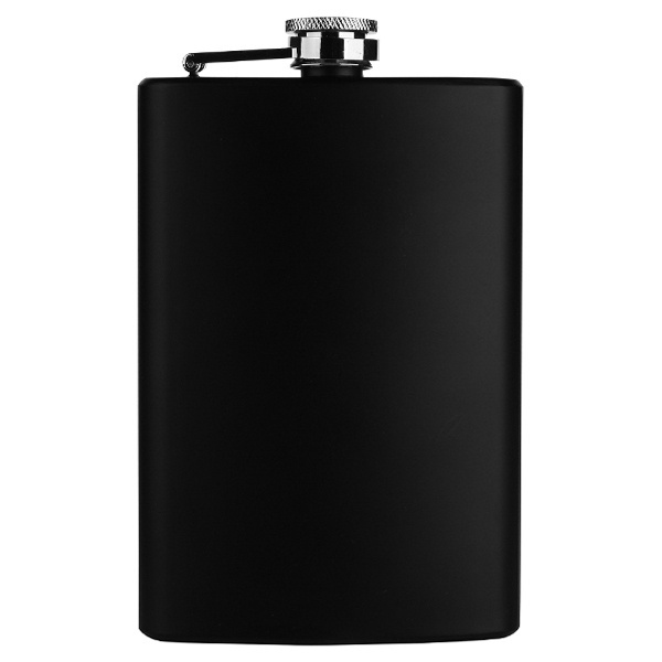 Logotrade promotional product image of: Hip flask OLYMPOS Schwarzwolf