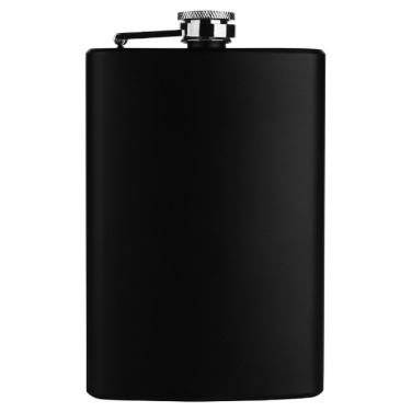 Logo trade promotional product photo of: Hip flask OLYMPOS Schwarzwolf