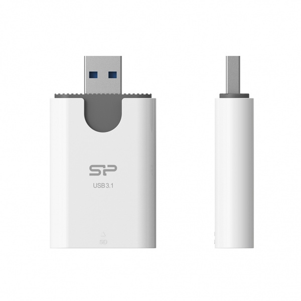 Logotrade promotional item image of: MicroSD and SD card reader Silicon Power Combo 3.1