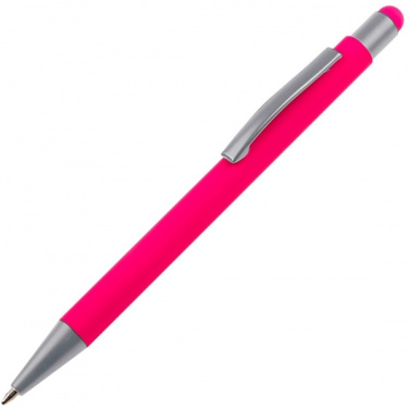 Logo trade business gifts image of: Metal ballpen touch pen soft touch SALT LAKE CITY