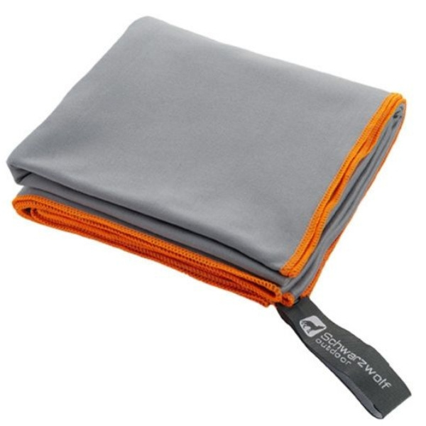 Logo trade promotional merchandise image of: Towel MALAREN Schwarzwolf