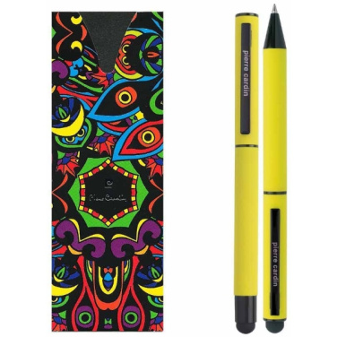 Logo trade corporate gift photo of: Writing set touch pen, soft touch CELEBRATION Pierre Cardin