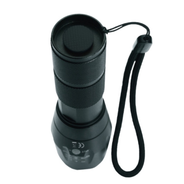 Logotrade promotional item image of: Flashlight DELGADA Schwarzwolf