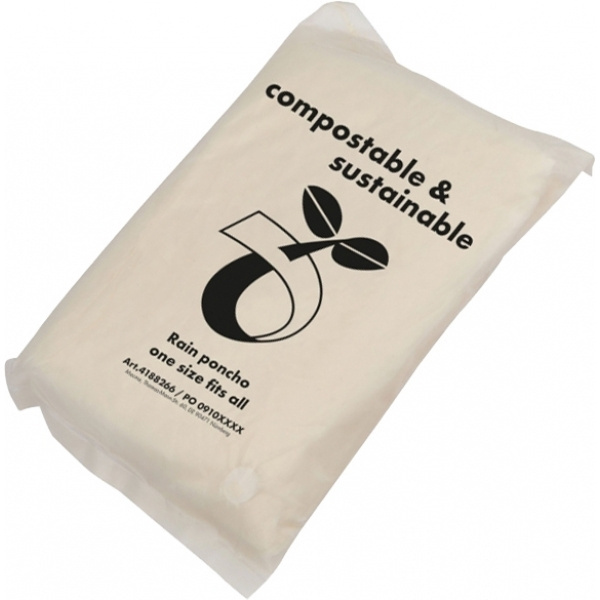 Logo trade promotional gifts image of: Rain poncho FLEURUS