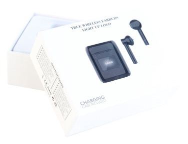 Logo trade promotional merchandise image of: Wireless earbuds with light up logo