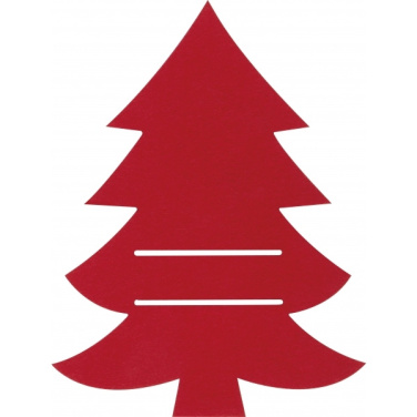 Logo trade promotional products image of: Cutlery pad in Christmas tree shape DUFFEL