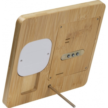 Logo trade promotional giveaways picture of: Bamboo weather station GRANADA