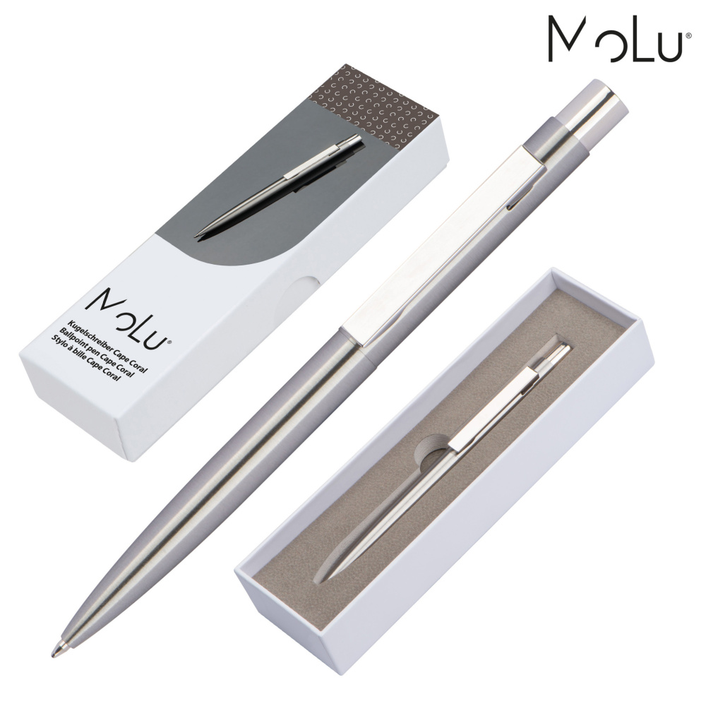Logotrade corporate gift picture of: Stainless steel pen CAPE CORAL MoLu