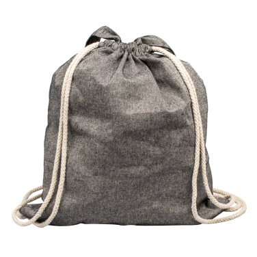 Logo trade promotional giveaways image of: Recycled cotton bag ADDISON