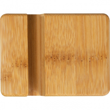 Logotrade promotional product image of: Bamboo smartphone holder SAN SEBASTIAN