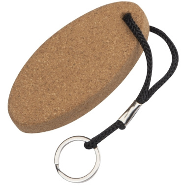 Logo trade promotional giveaway photo of: Cork keyring ROSKILDE