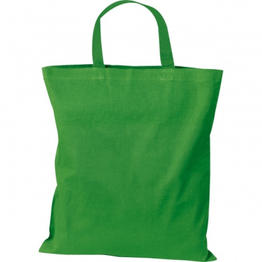 Logo trade corporate gifts image of: Cotton bag with short handles BREGENZ