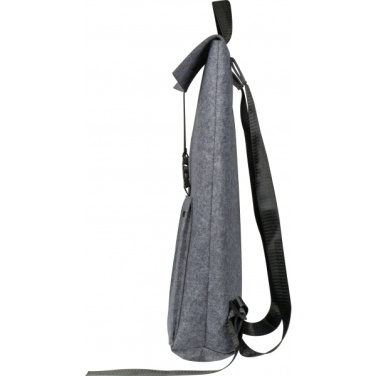 Logo trade promotional gifts image of: RPET Felt Backpack BIRMINGHAM