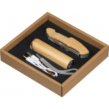 Logo trade promotional gifts image of: Set Torch and pocket knife OLDHAM
