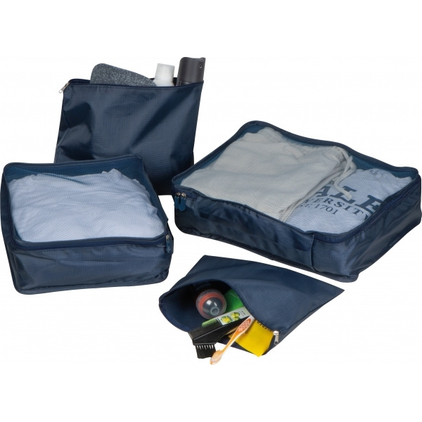 Logo trade business gifts image of: 4-piece travel set BELMONT