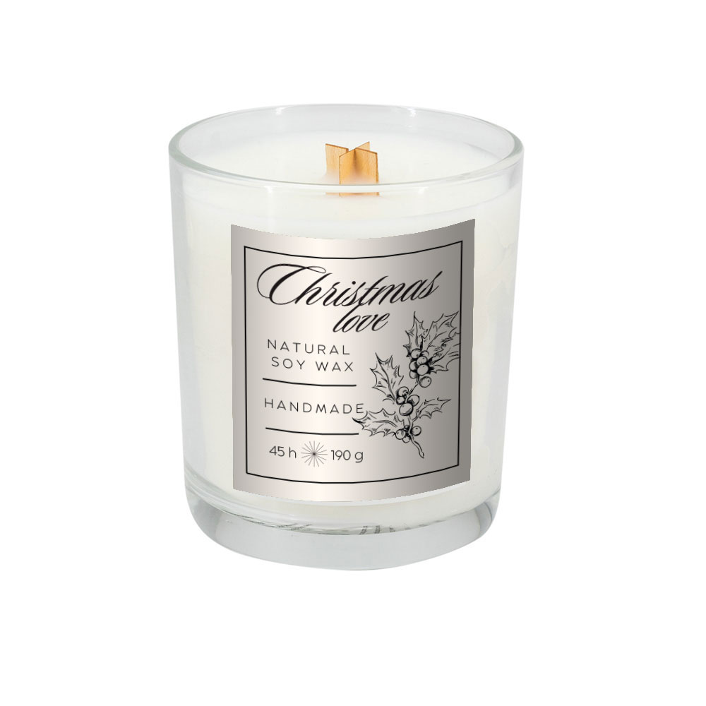 Logo trade promotional products image of: Soy candle 190g Christmas love