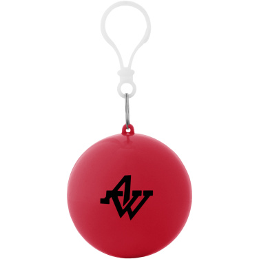 Logotrade promotional products photo of: Xina rain poncho in storage ball with keychain