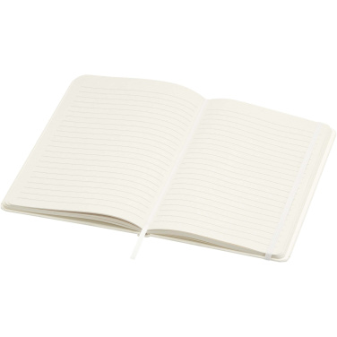 Logo trade advertising product photo of: Bass A5 recycled hard cover notebook with lined pages