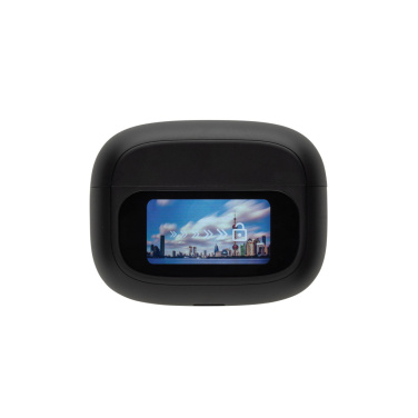 Logo trade corporate gifts picture of: Airtune RCS recycled plastic ANC earbuds with touch screen