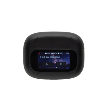 Logo trade promotional product photo of: Airtune RCS recycled plastic ANC earbuds with touch screen