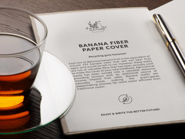 Logo trade business gift photo of: Recycled Banana Notebook 209734200