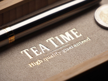 Logotrade promotional gift picture of: Wooden desk organiser 1850292