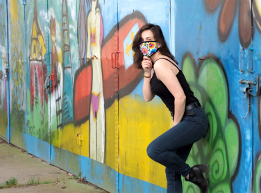 Logotrade promotional items photo of: MARS cotton mask (size M) 1379165