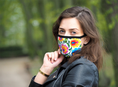 Logo trade promotional giveaway photo of: MARS PRO cotton mask (size M) with pocket and HEPA filter 1380165