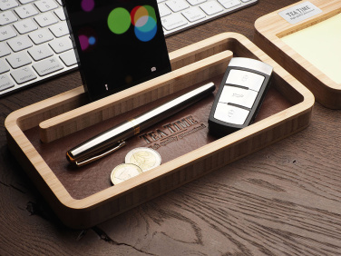 Logotrade promotional item image of: Wooden desk organiser 1852292