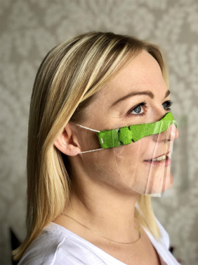 Logo trade corporate gift photo of: HESTIA clear face shield-mask for mouth and nose 1452162